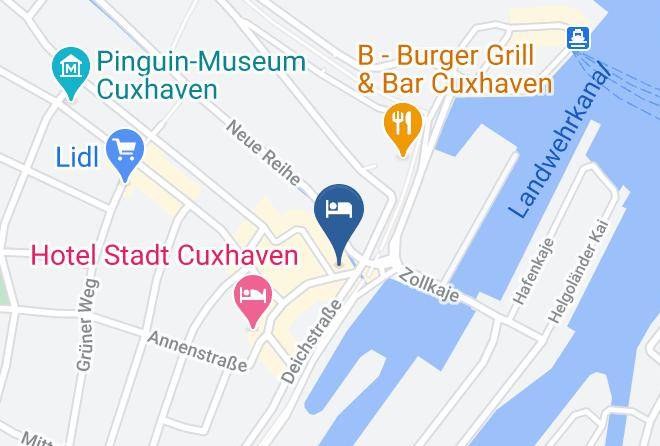 Cuxhaven - Hotel Hohenzollernhof Maps