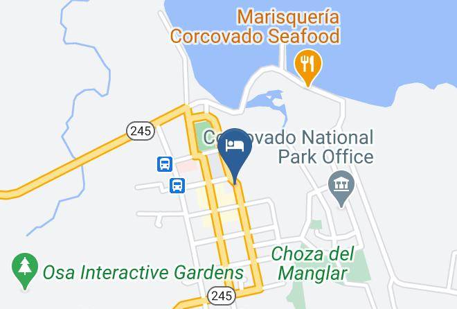 Golfito - Hotel Hoja De Oro Corcovado Maps