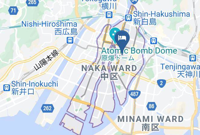 Hiroshima City Naka Ward - Hotel Hokke Club Hiroshima Maps
