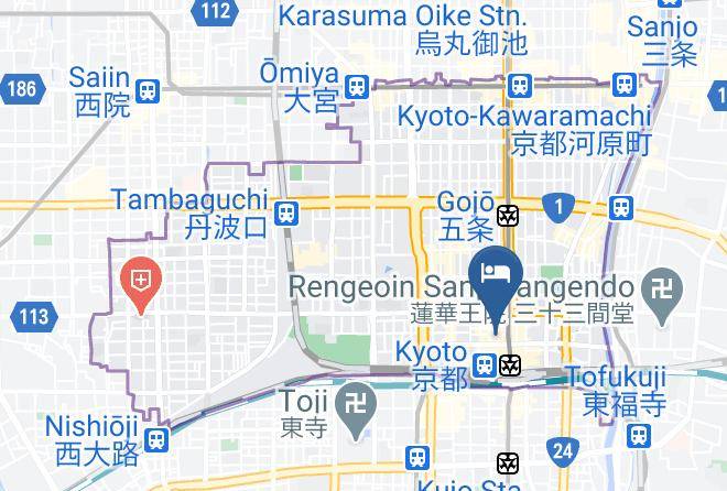 Kyoto City Shimogyo Ward - Hotel Hokke Club Kyoto Maps