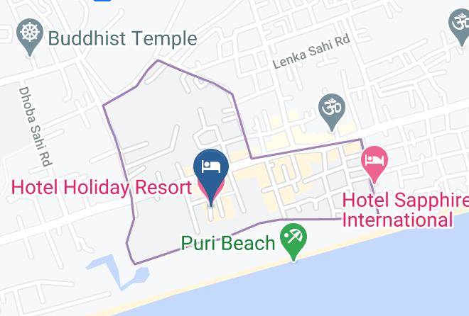 Puri - Hotel Holiday Resort Maps