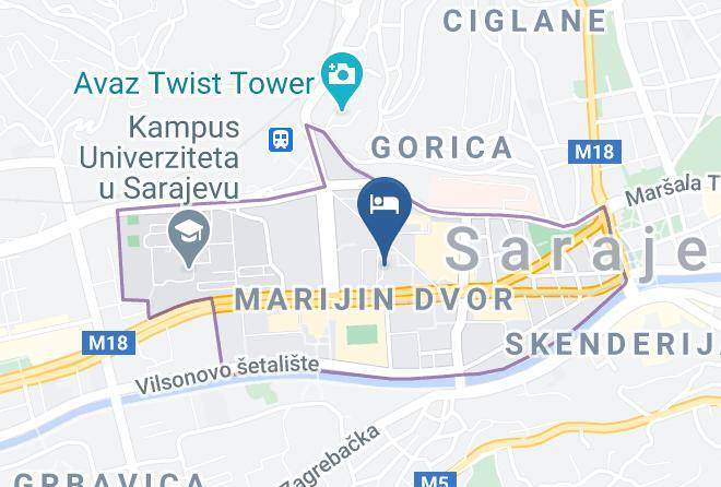 Sarajevo - Hotel Holiday Maps