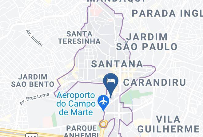 Sao Paulo Santana - Hotel Holliday Norte Maps