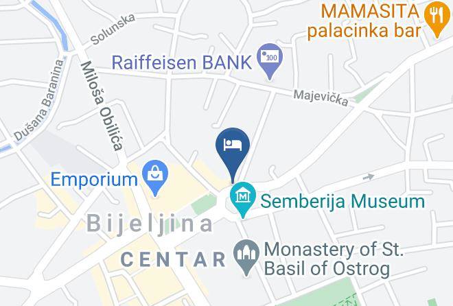 Bijeljina - Hotel Homa Maps