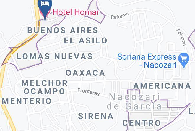 Nacozari De Garcia Municipality - Hotel Homar Maps
