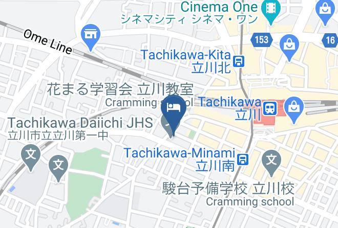 Tachikawa City - Hotel Homare Maps