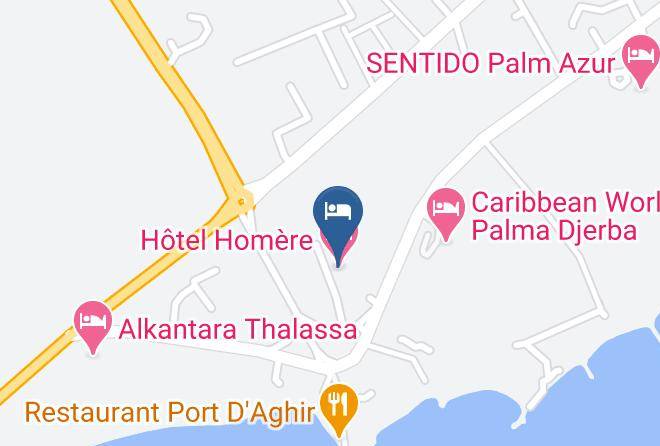Djerba - Hotel Homere Maps