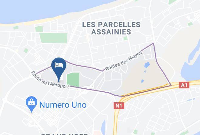 Dakar - Hotel Hong Kong Ii Maps