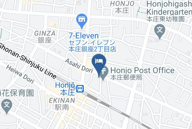 Honjo City - Hotel Honjo Maps