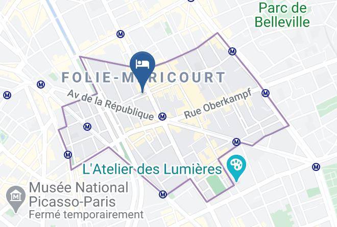 Paris - Hotel Hor Les Lumieres Maps