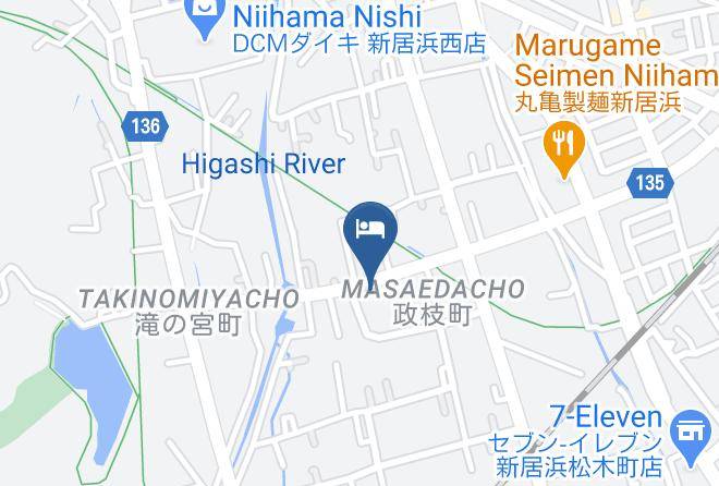 Niihama City - Hotel Horaire Saijo Maps