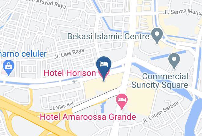 Kota Bekasi - Hotel Horison Maps