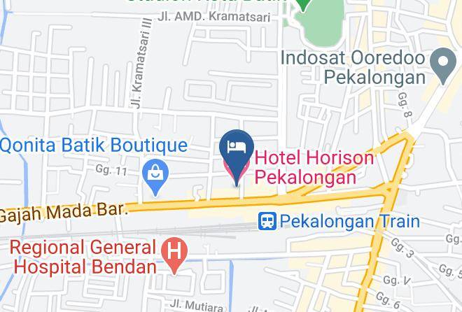 Kota Pekalongan - Hotel Horison Pekalongan Maps