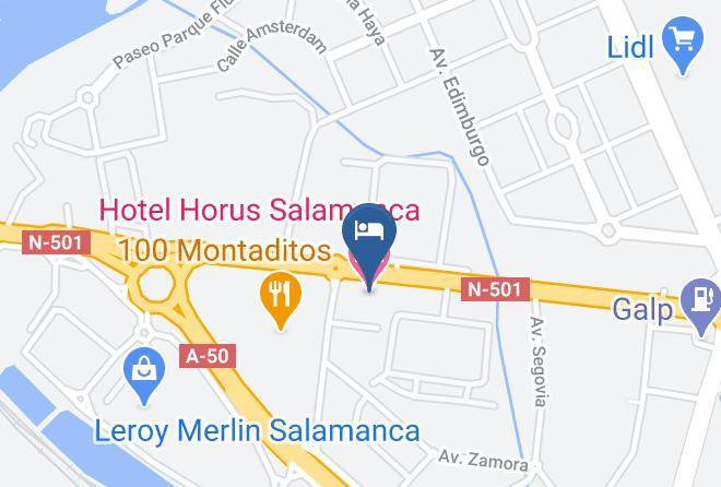 Salamanca - Hotel Horus Salamanca Maps