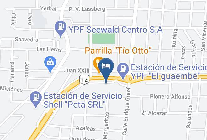 Puerto Rico - Hotel Hospedaje Los Bungalows Maps