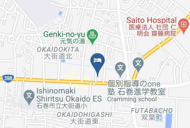 Ishinomaki City - Hotel Hot Inn Ishinomaki Maps