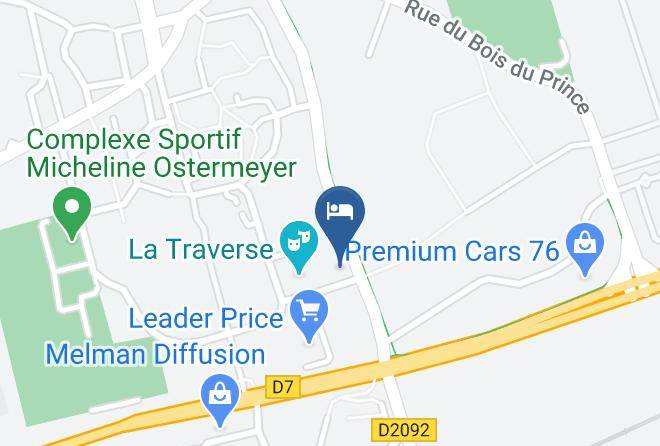 Hotel Hotel Rouen Cleon Map