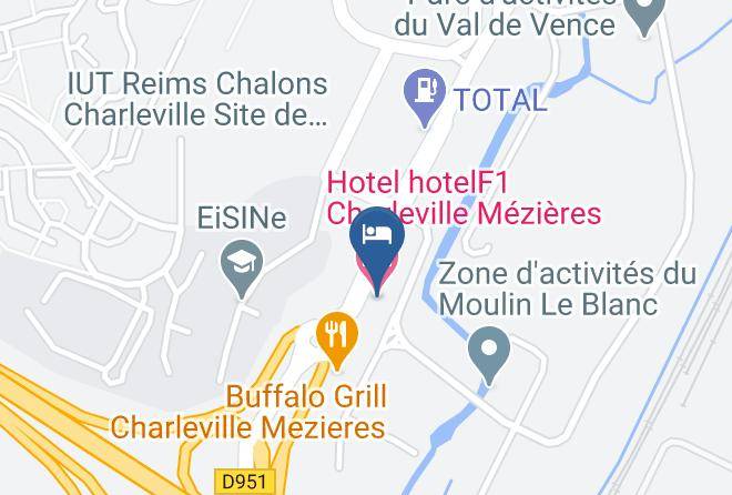 Ardennes - Hotel Hotelf1 Charleville Mezieres Maps