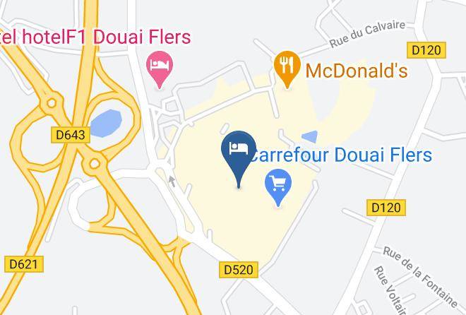 Hotel Hotelf1 Douai Flers Map