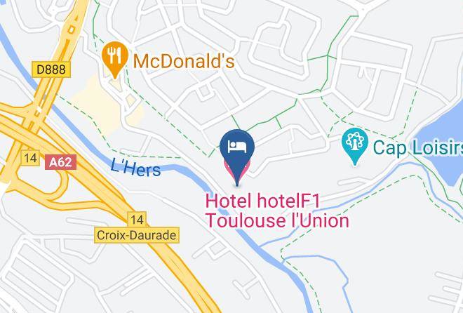 Haute Garonne - Hotel Hotelf1 Toulouse L'union Maps