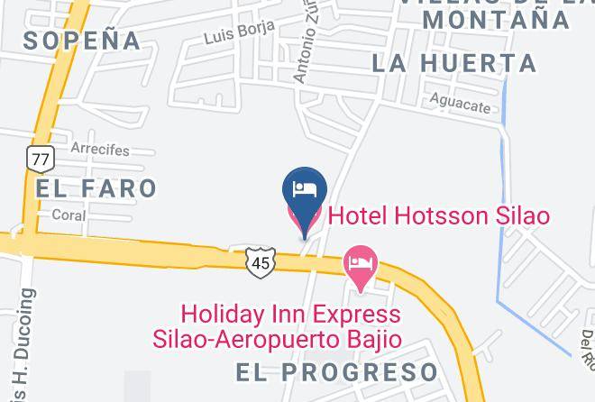 Silao De La Victoria - Hotel Hotsson Silao Maps