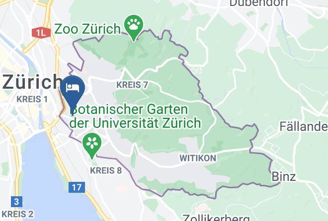 Zurich - Hotel Hottingen Maps