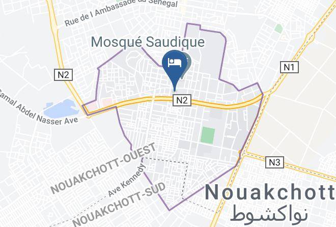 Nouakchott - Hotel Houda Maps