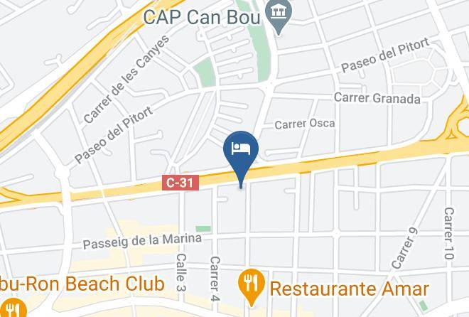 Barcelona - Hotel Hp Castelldefels Maps