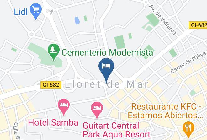 Girona - Hotel Top Palm Beach Maps