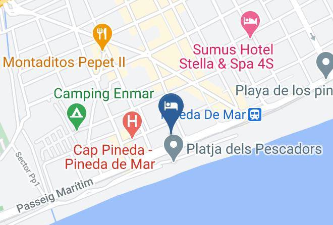 Barcelona - Hotel Htop Pineda Palace & Spa Maps