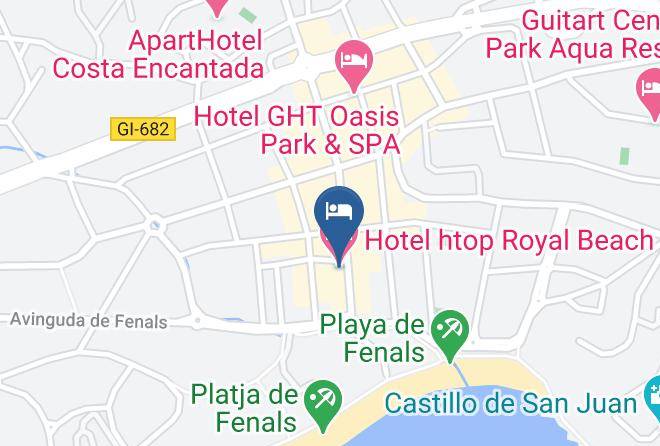 Girona - Hotel Htop Royal Beach Maps