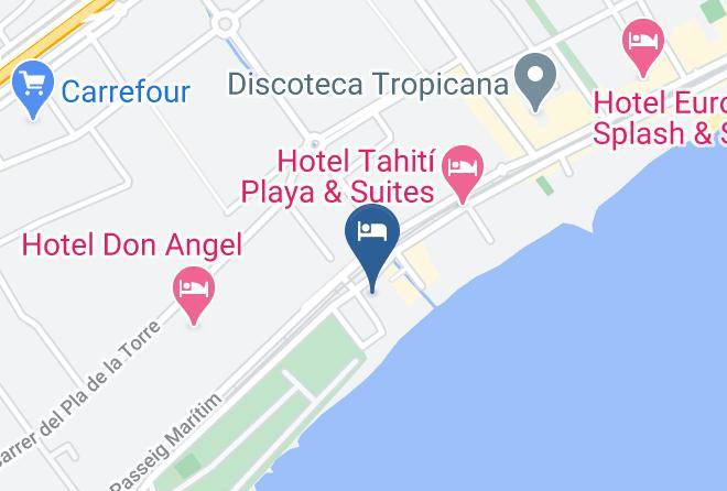Barcelona - Hotel Htop Royal Sun Maps