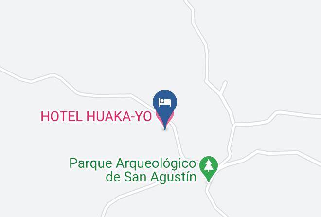 San Agustin - Hotel Huaka Yo Maps