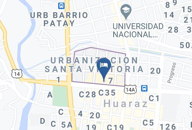 Huaraz - Hotel Hualcan Maps