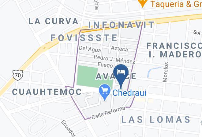 Hotel Huaxteca Inn Map