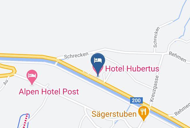 Hotel Hubertus Map