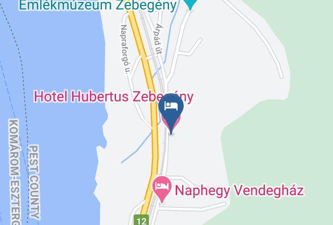 Zebegeny - Hotel Hubertus Zebegeny Maps