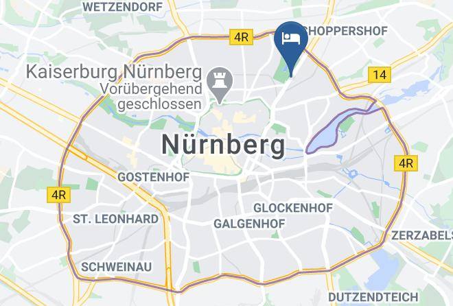 Nuremberg - Hotel Huebler Am Park Maps