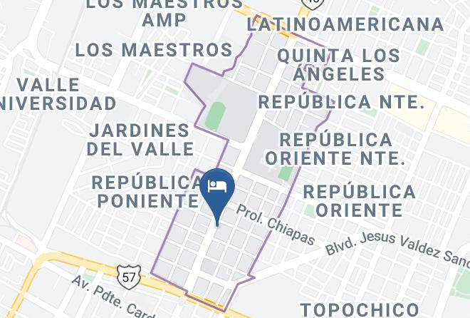 Saltillo - Hotel Huizache Maps