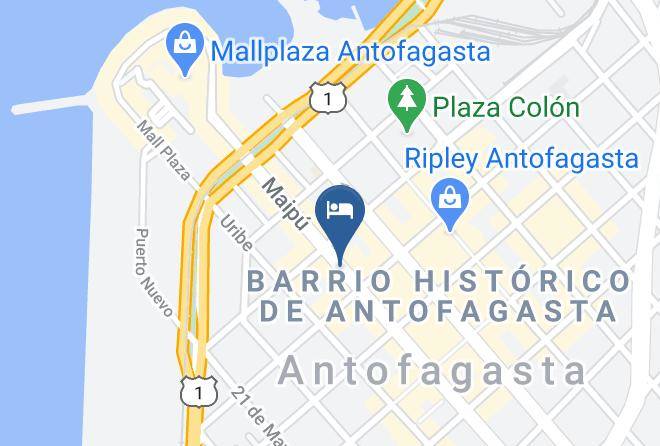 Antofagasta Province - Hotel Humberstone Maps