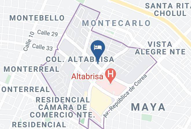Merida - Hotel Hun Merida Altabrisa Maps