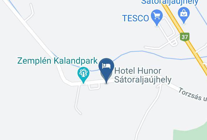 Hotel Hunor Satoraljaujhely Map