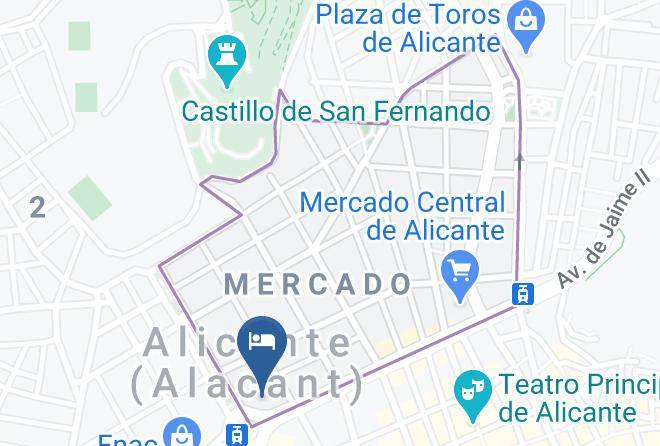 Alicante - Hotel Husa Covadonga Maps