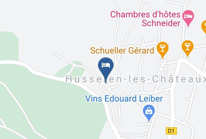 Haut Rhin - Hotel Husseren Les Chateaux Maps