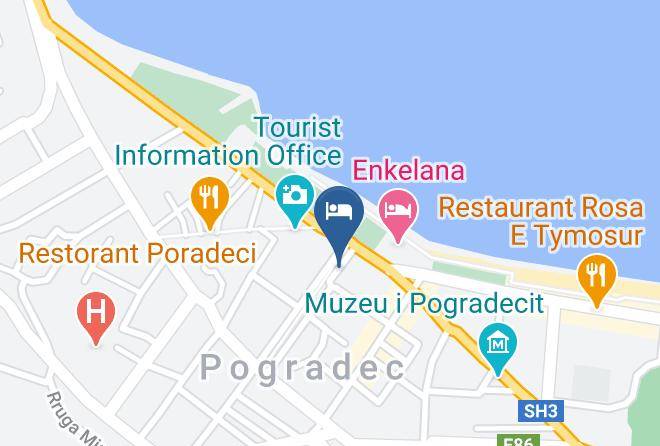 Pogradec - Hotel Hymeti's Palace Maps
