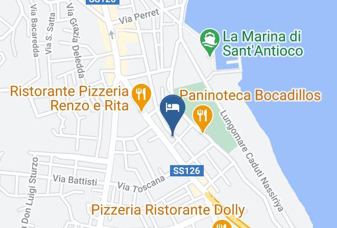 Province Of South Sardinia - Hotel I Colori Maps