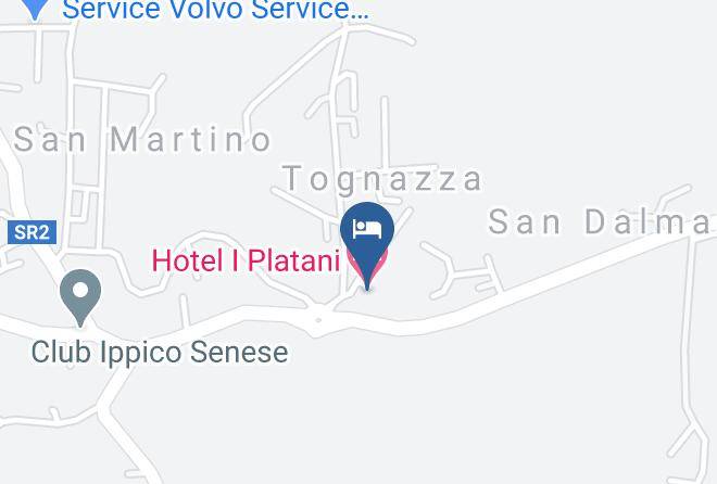 Siena - Hotel I Platani Maps