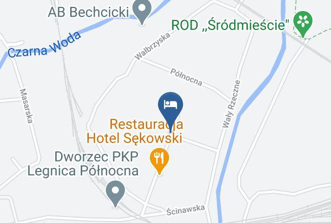 Legnica - Hotel I Restauracja Arkadia Maps