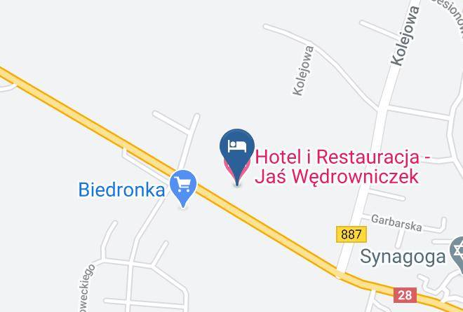 Hotel I Restauracja Jas Wedrowniczek Map