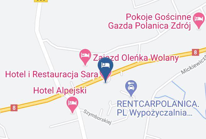 Klodzki - Hotel I Restauracja Sara Maps